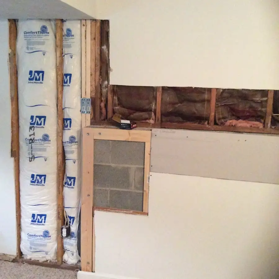 Wall insulation replacement during Contents Cleaning & Restoration in Fort Edward